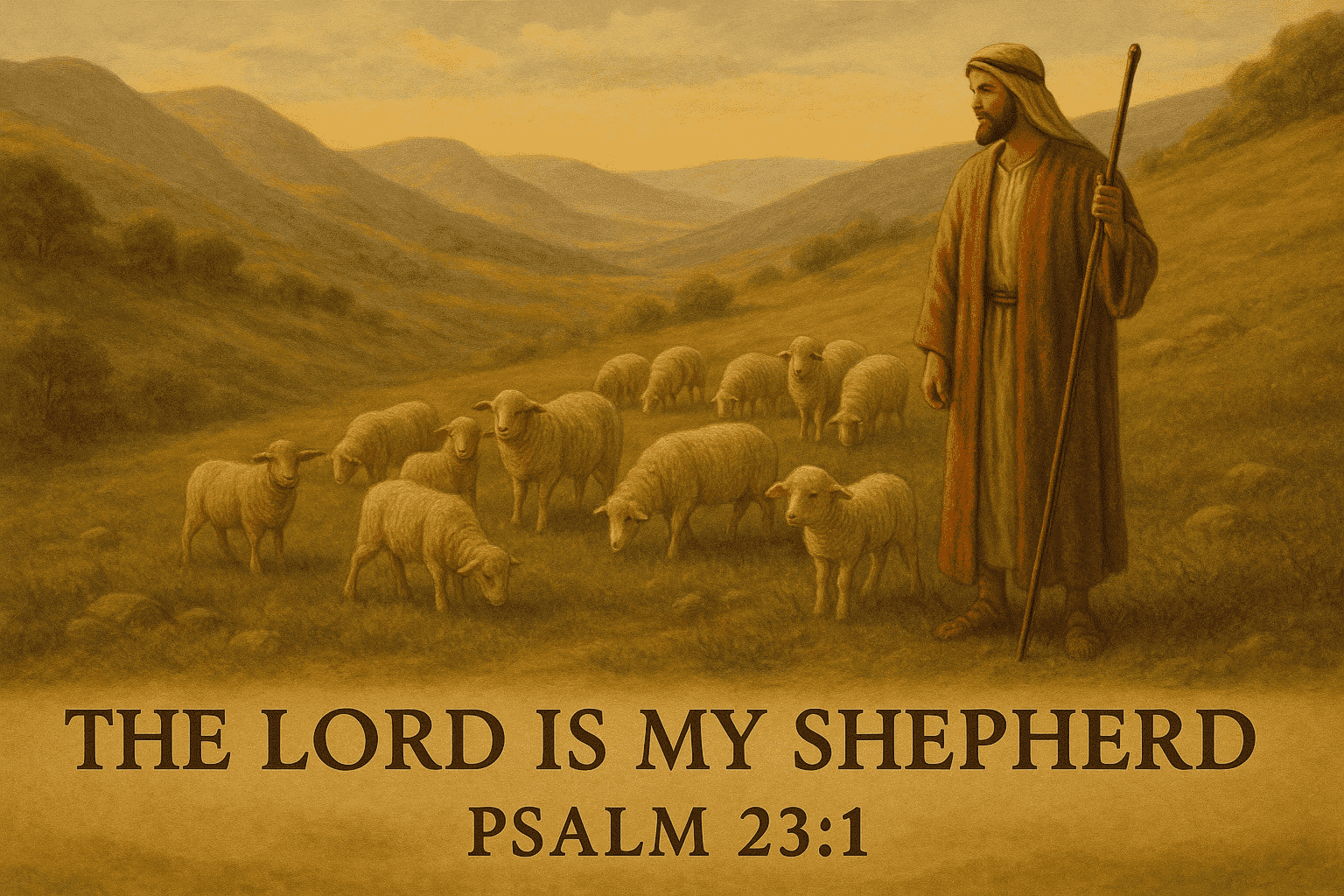 the lord is my shepherd