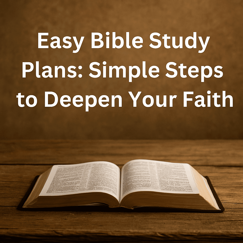 bible study plans