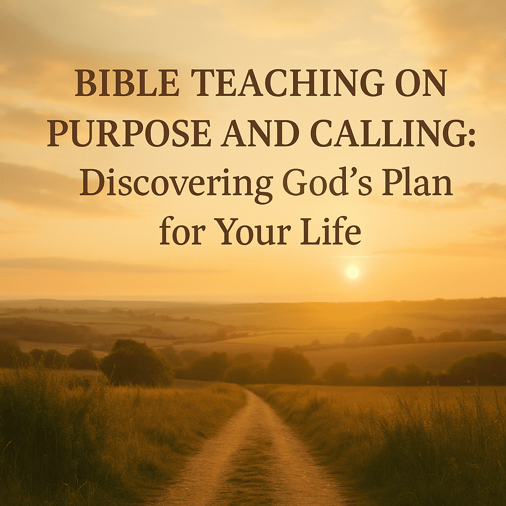 Bible Teaching on Purpose and Calling BTA7