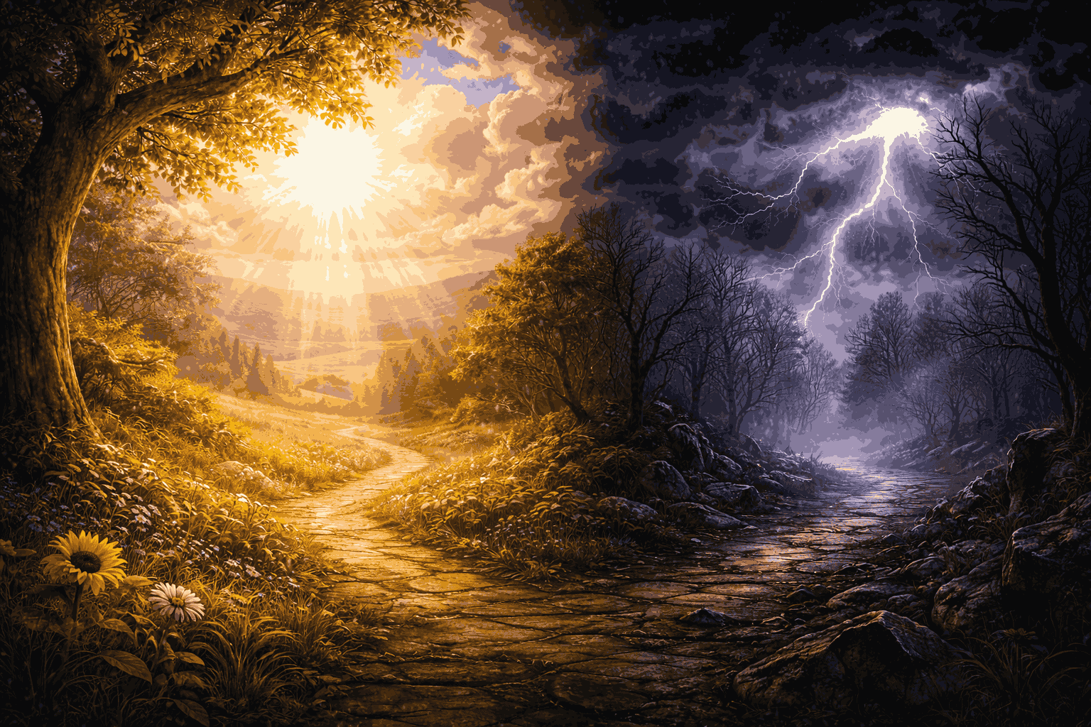 Bible Contrasts Light vs Darkness